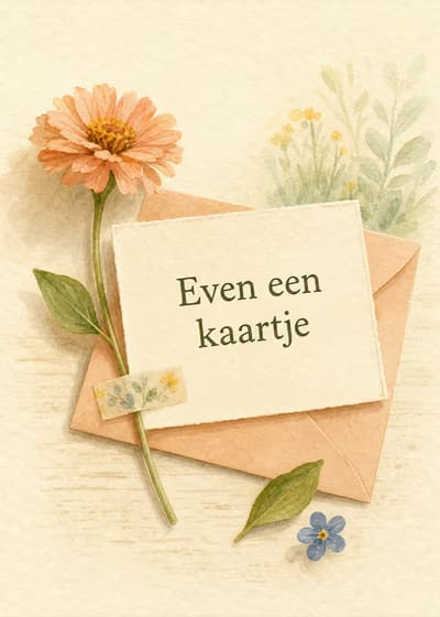 Even een kaartje