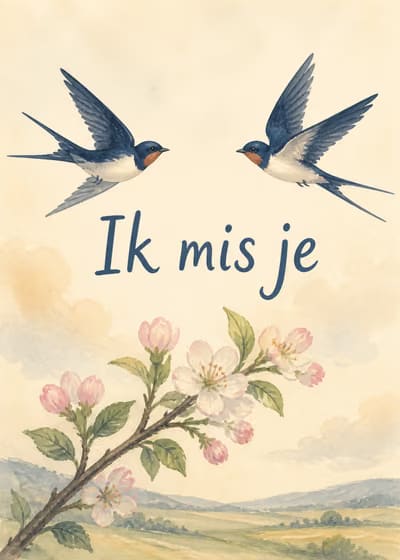 Ik mis je