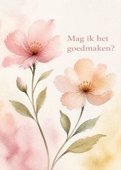 Mag ik het goedmaken?