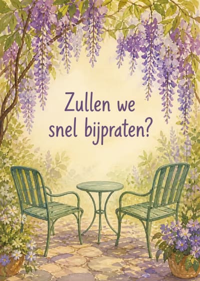 Zullen we snel bijpraten?