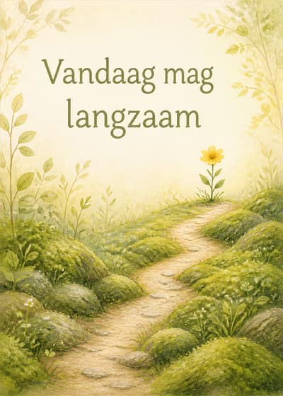 Vandaag mag langzaam
