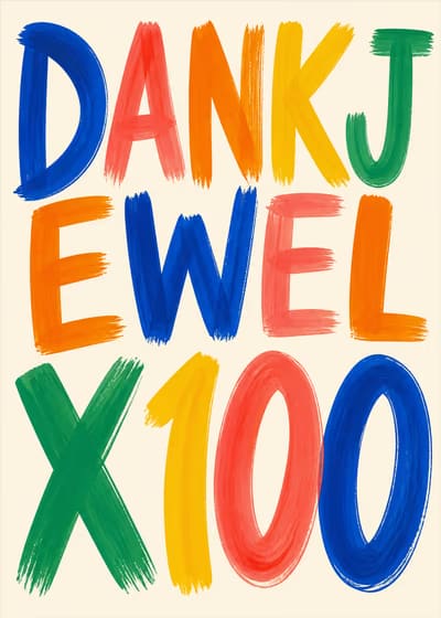 Dankjewel x 100