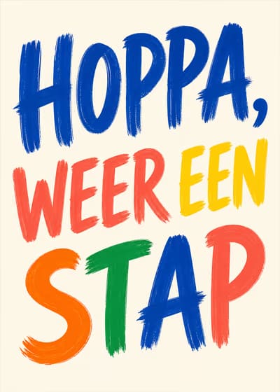 Hoppa, weer een stap