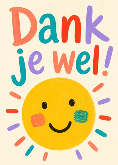 Zonnig dankjewel
