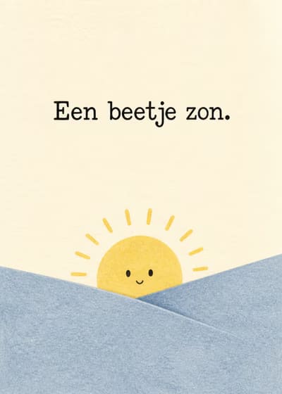 Een beetje zon