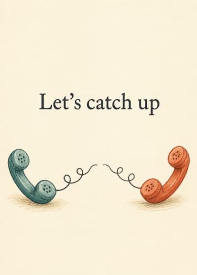 Let's catch up