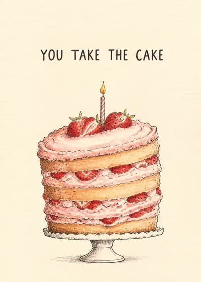You take the cake