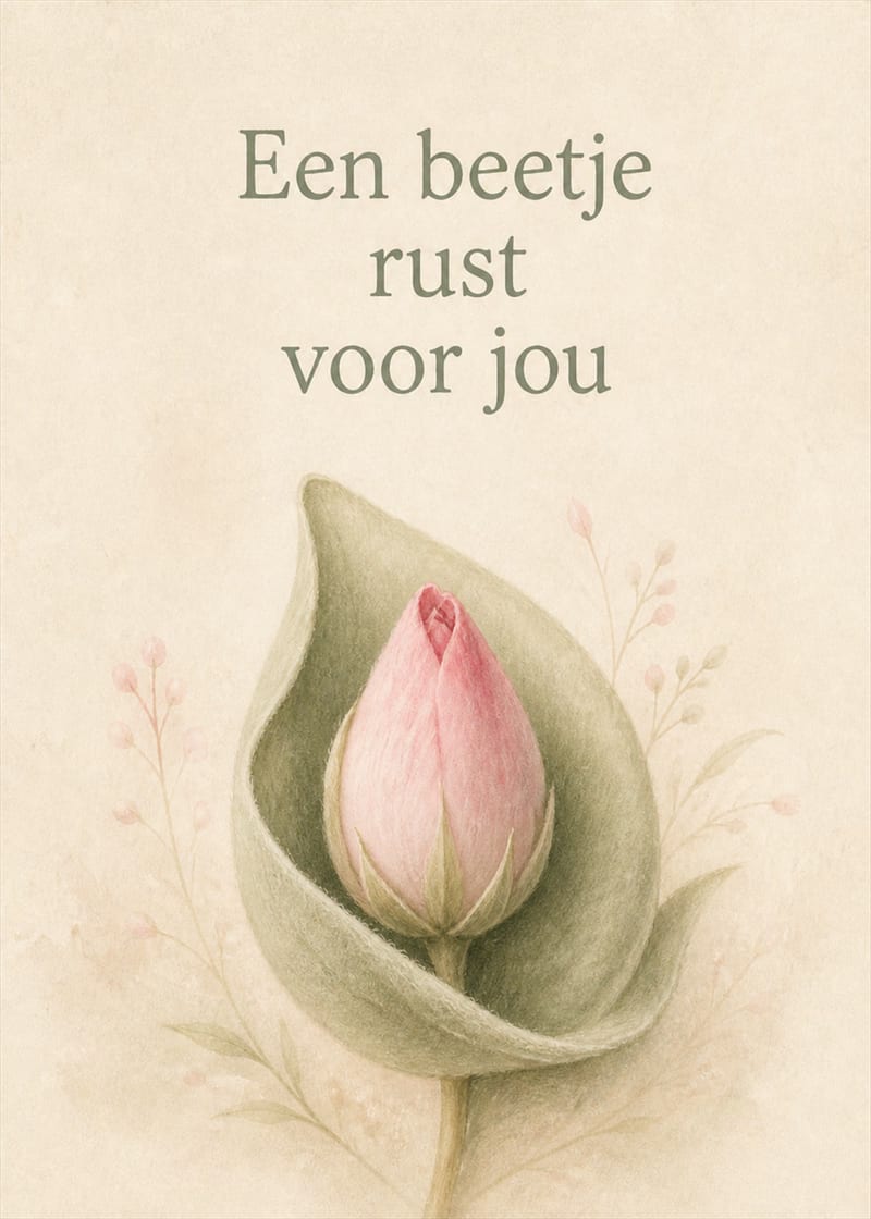Een beetje rust voor jou