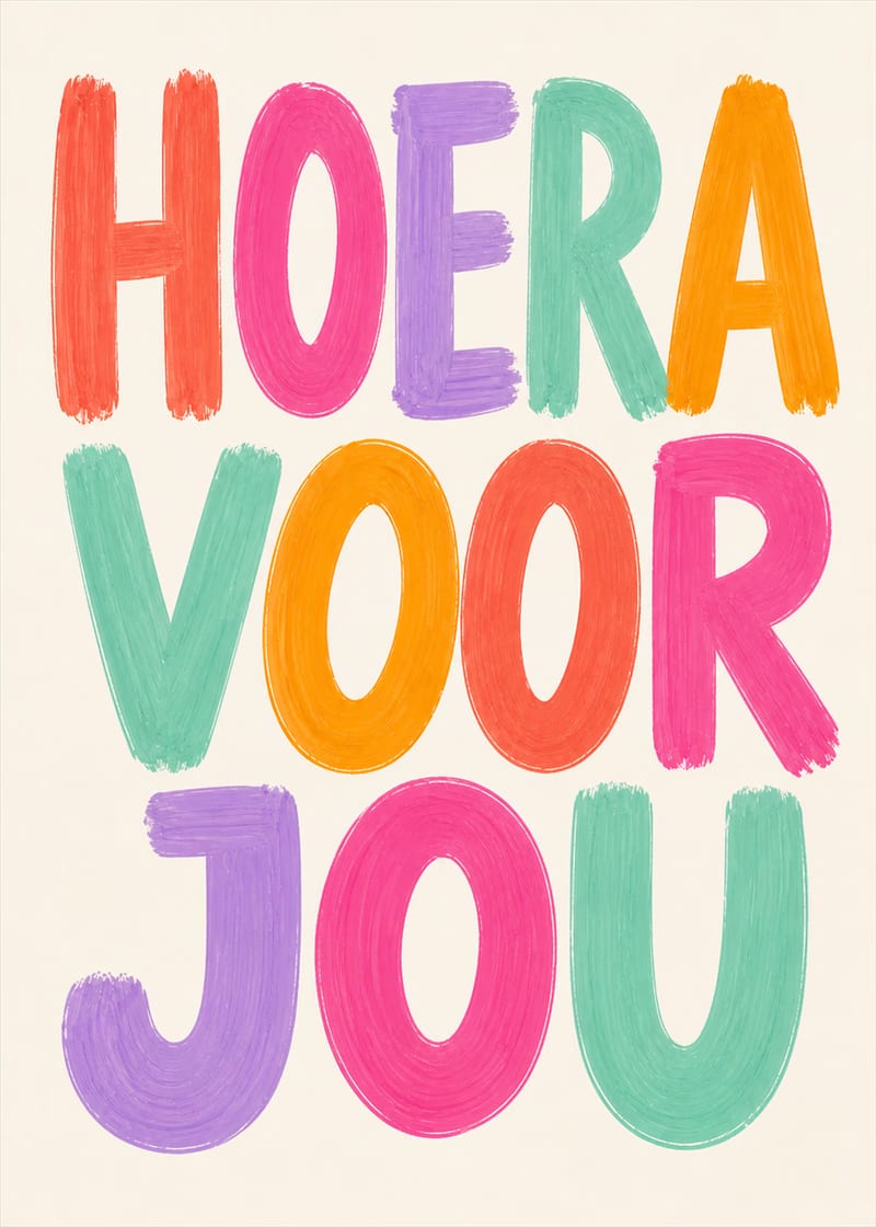 Hoera voor jou