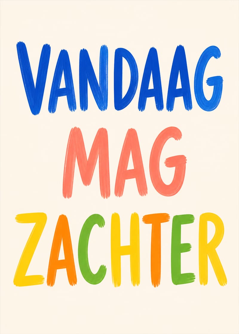 Vandaag mag zachter