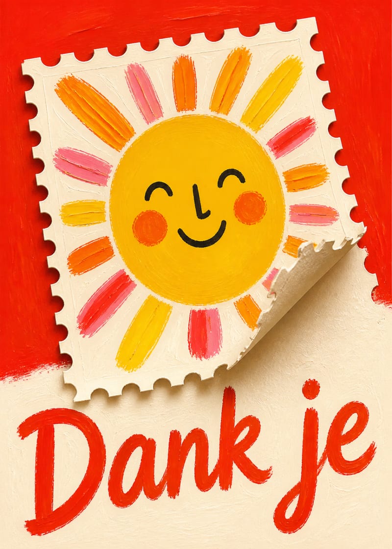 Zonnig dank je