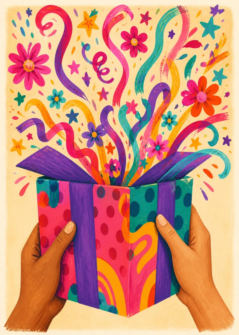 Open feestcadeau