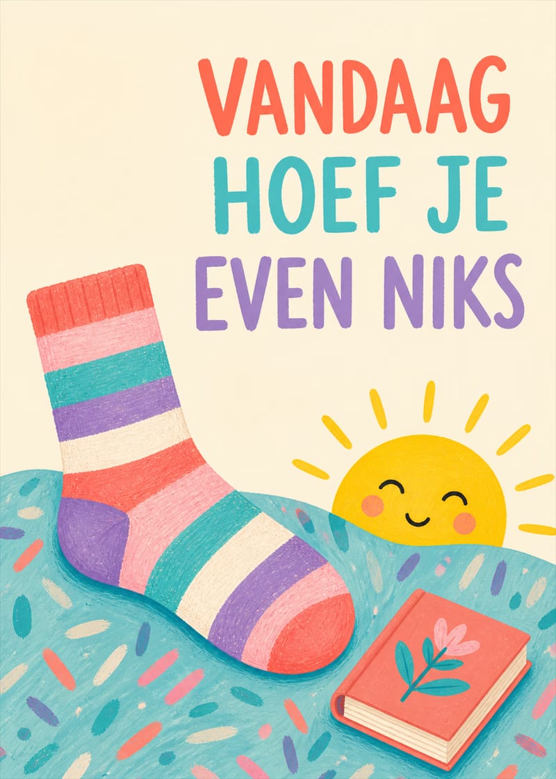 Vandaag hoef je even niks