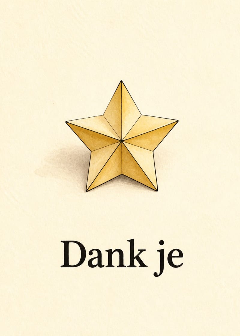 Dank je ster