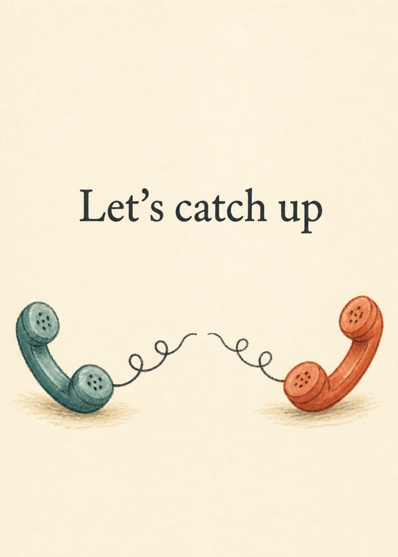Let's catch up