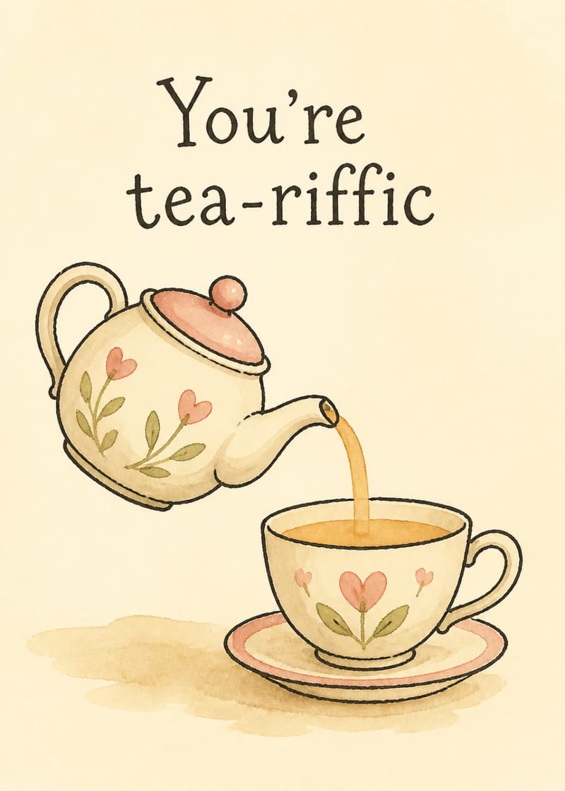 You're tea-riffic