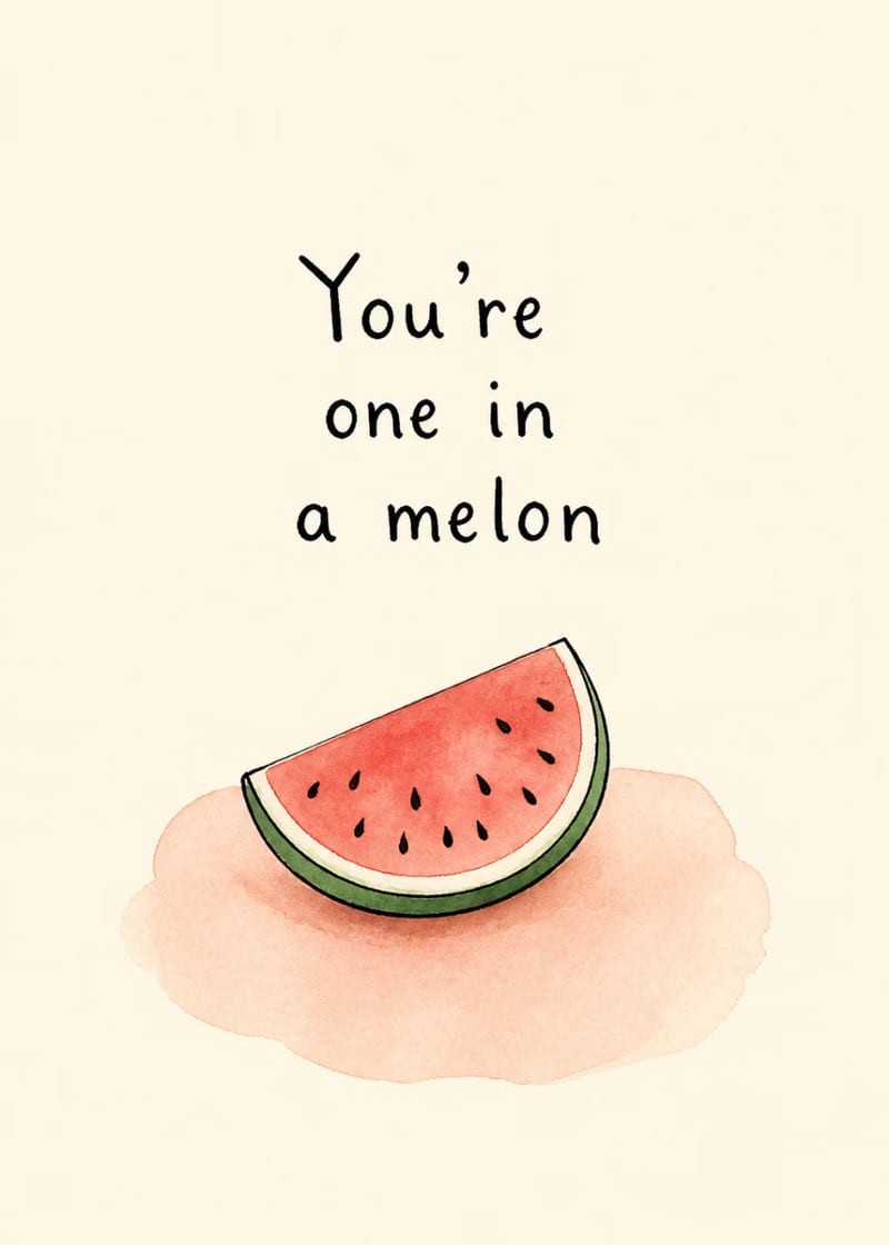 You're one in a melon