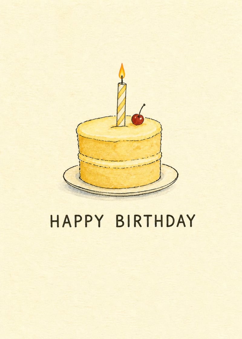 Happy Birthday cake