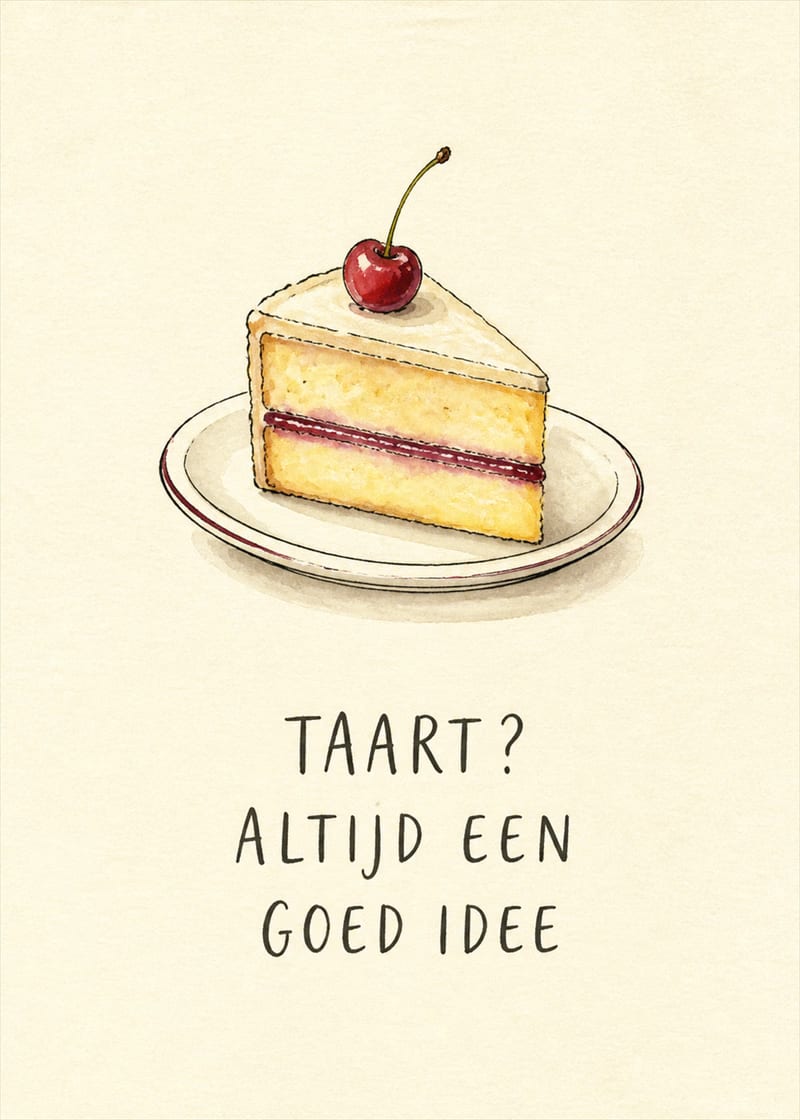 Taart altijd een goed idee