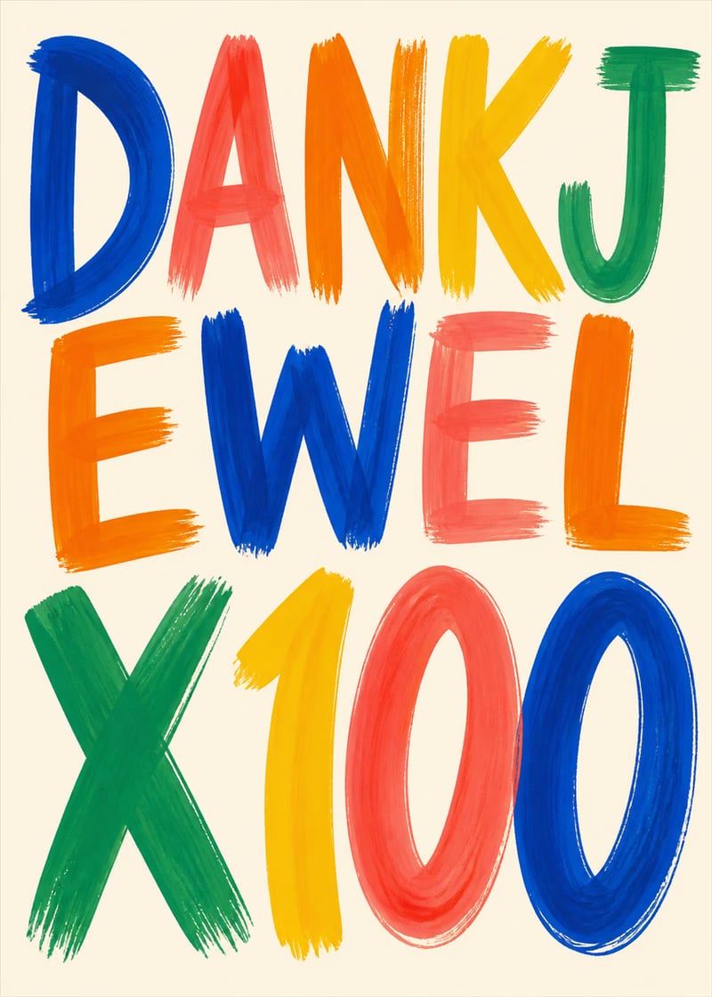 Dankjewel x 100