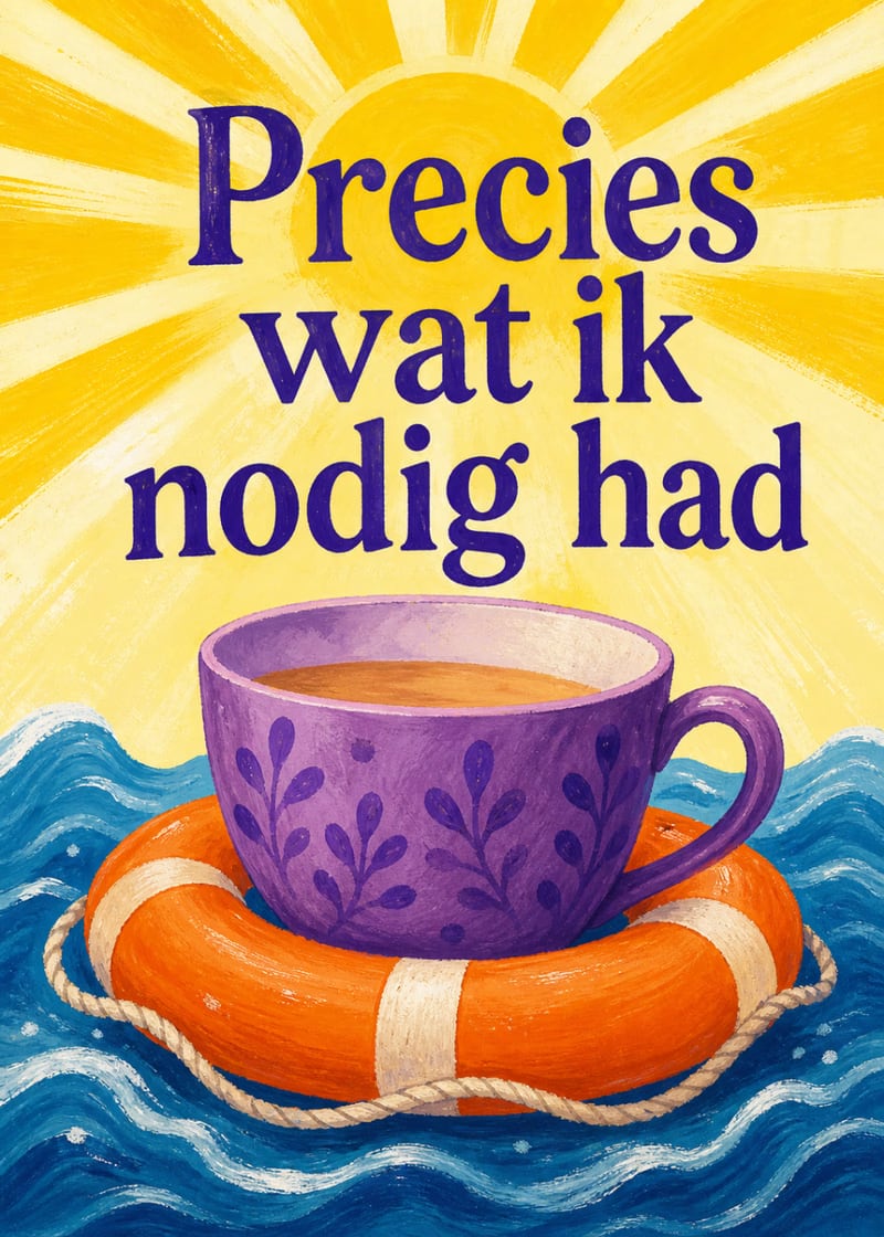 Precies wat ik nodig had