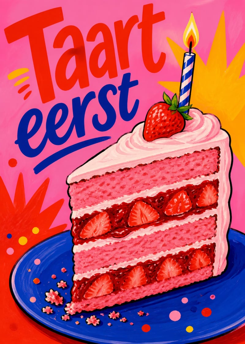 Taart eerst