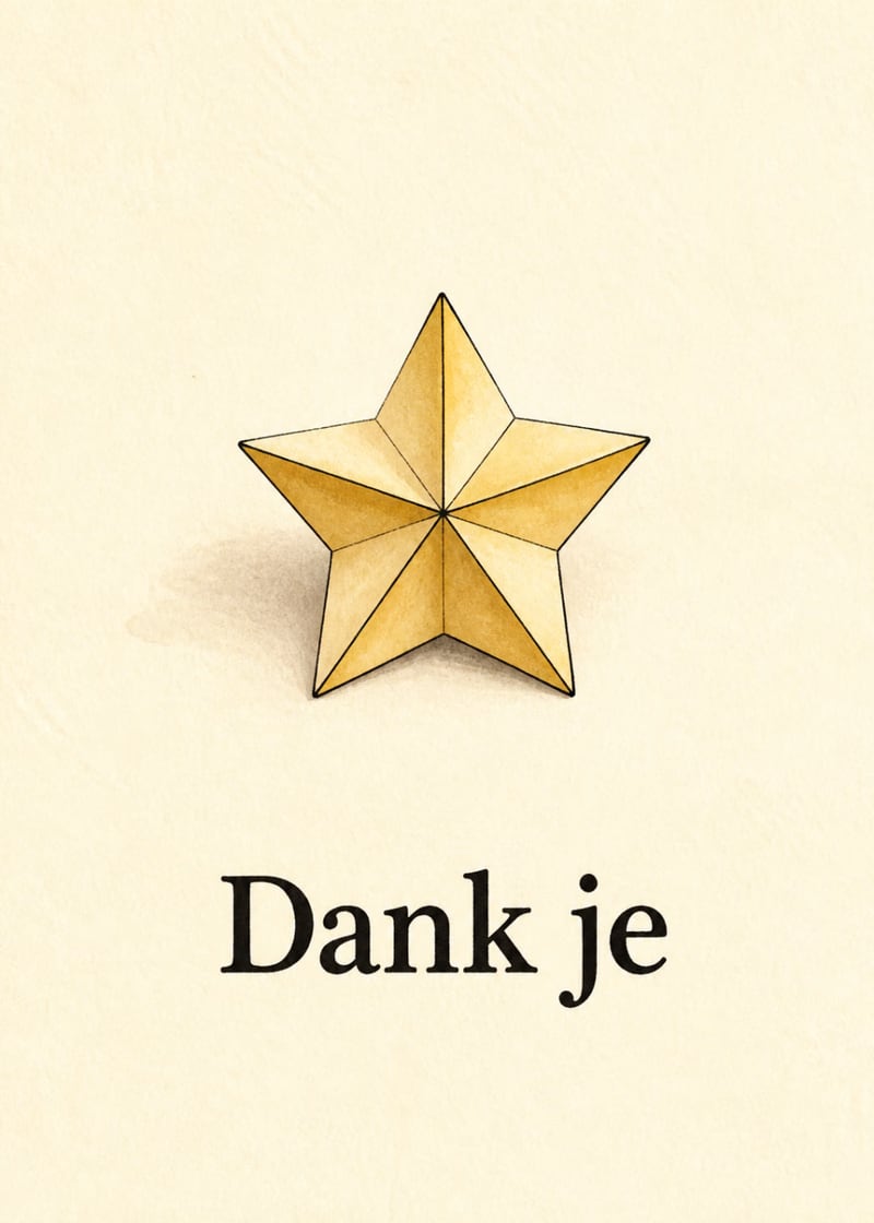 Dank je ster
