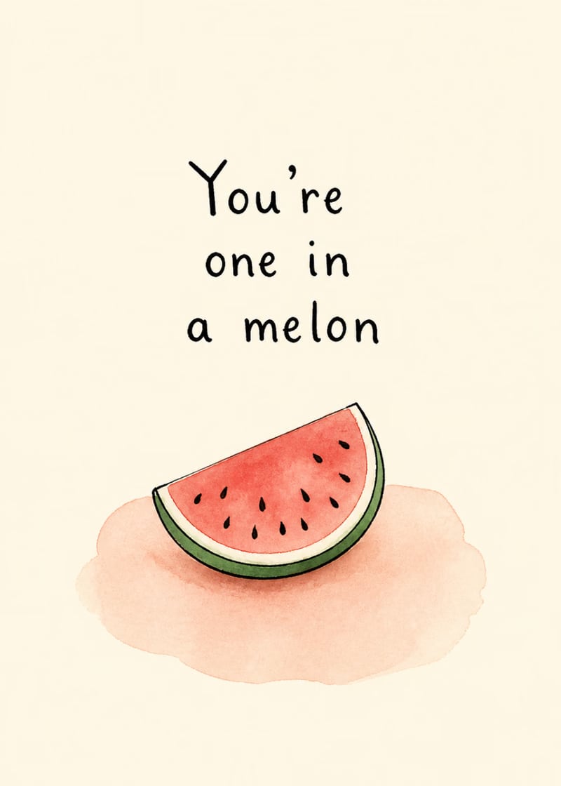 You're one in a melon