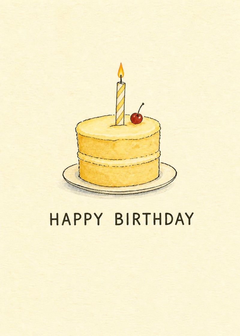 Happy Birthday cake